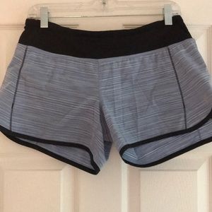 Lululemon running shorts, size 6. Pocket in back.